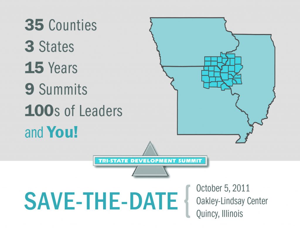 2011 Tri State Development Summit Save the Date Postcard 