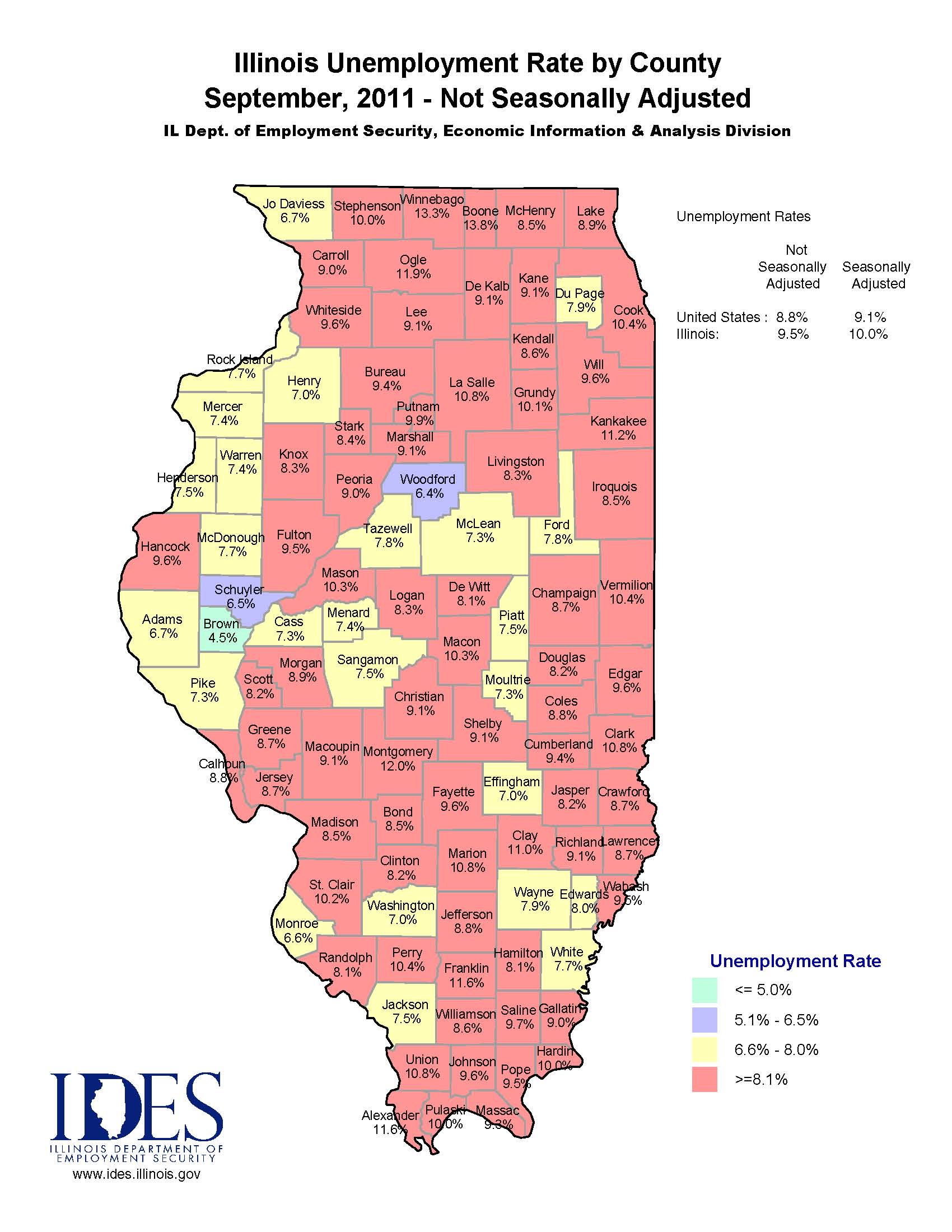 Adams County Unemployment Remains Steady