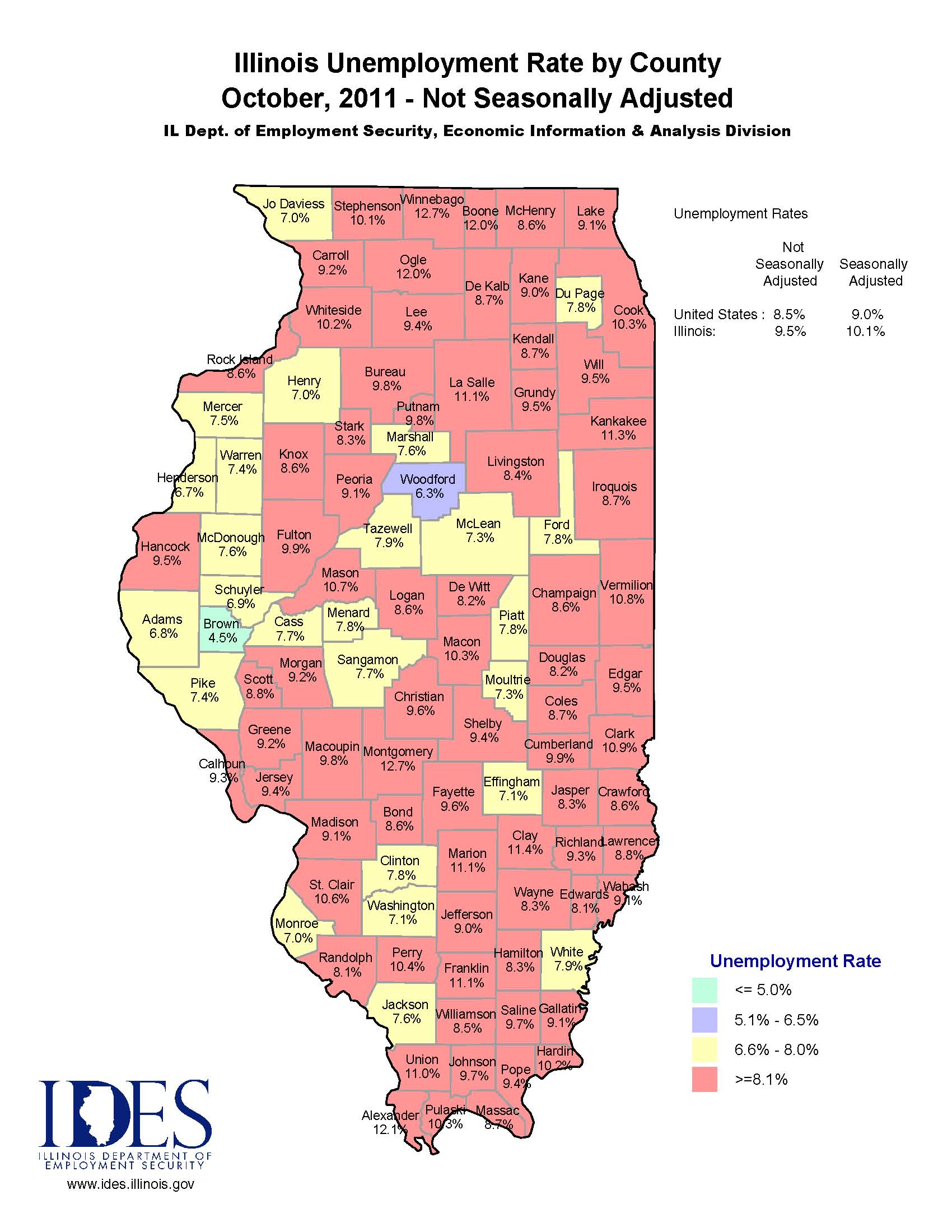 Adams County Unemployment Remains Steady